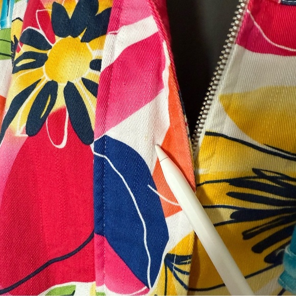 Coldwater Creek Bold Floral Zip Jacket - Size W20 - Picture 4 of 7